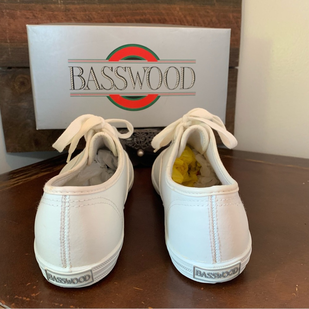 NEW Vintage 1993 Basswood Leather Oxford Sneakers - Picture 6 of 12